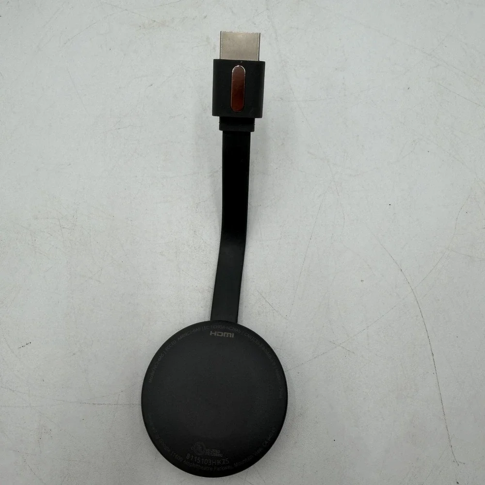 Google Chromecast Model NC2-6A5 HDMI Black 2nd Device Only